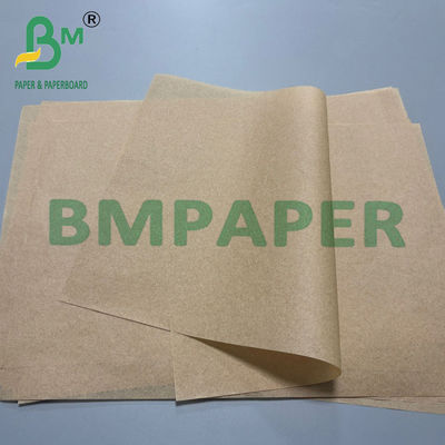 38g Kahverengi Yağ geçirmez Kağıt 100% Bakire Pulp Balmumu Kaplama Tahtası