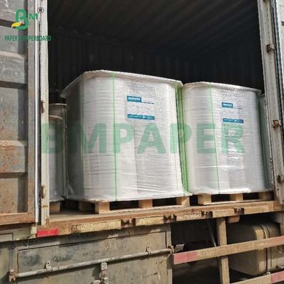 34mm x 6000m Beyaz MG Kağıt Rulo 25g 26g Plastik pipelerin sarılması için