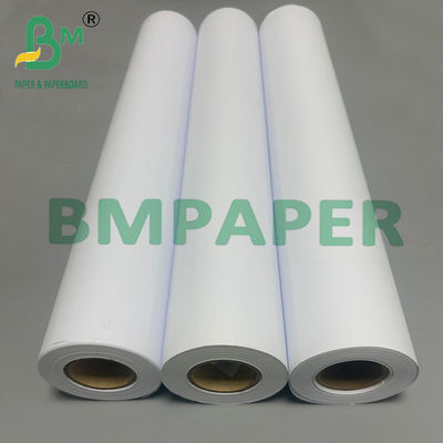 80g 30 inç CAD Çizelge Kağıdı Kaplamamış Yüksek Beyazlık Karton Rulo