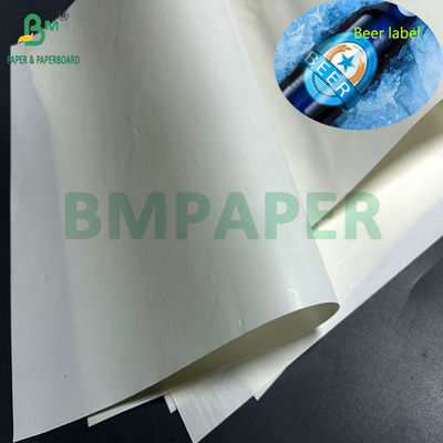 68gm 70gm 1100mm Genişlik Yüksek ıslaklık C1S Kağıt Bira Şişesi Etiketleri için
