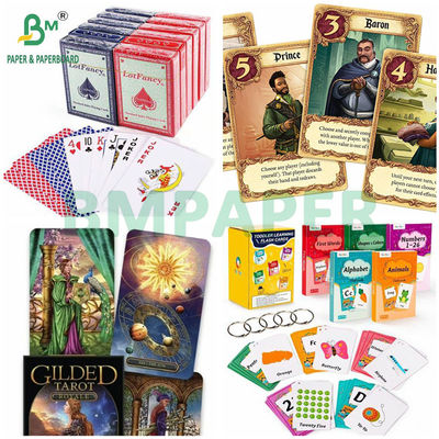 Siyah çekirdekli C2S oyun kartı kağıdı 280g 290g 300g Tarot kartları baskı için