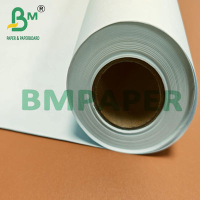 80 gram 24 inç / 36 inç genişliğinde odunsuz CAD mürekkep püskürtücüsü kağıt rulo