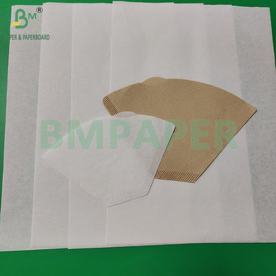 50 gram 328 mm Beyaz ve Kahverengi Gıda Derecesi Kahve Filtresi Kalıntı Kağıt Rulo