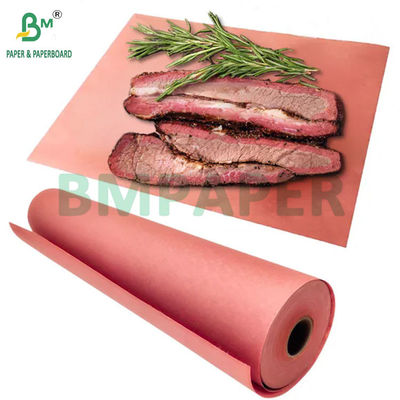 60gm 65gm Şeftali Kasap Kağıdı Yiyecek Paketleme Kağıdı BBQ için Et Sigarayı