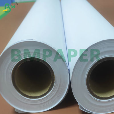 Yüksek Sertlik 2/3 Inch Core Boyutu Beyaz CAD Plotter Baskı Kağıdı Ruloları