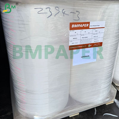 Özel Logo Yazdırılmış Biyolojik Bozulur 28gm Beyaz Gıda Derecesi Saman Kaplama Kağıdı Bireysel İçecek Saman Paketleri İçin