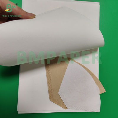 30-100gm 100% Ahşap Pulp Beyazlanmış Tek kullanımlık Kahve Filtreleri