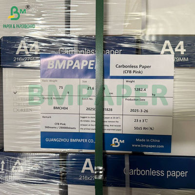 56g - 78g Dijital Otokopi NCR Kağıt Mektup Boyutu 8/2 x 11 inç Resim Siyah