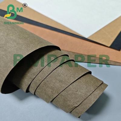 0.3mm 0.7mm Hafif Kahverengi Kalıcı Tekrardan Kullanılabilir Kraft Tex Kağıdı Gıda Depolama