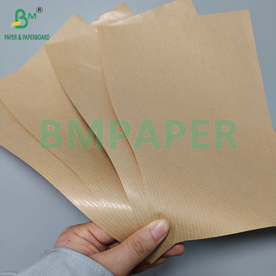 50gm 60gm Tek taraflı Parlak Kahverengi Çizgili Kraft Kağıt Gıda Paketleme