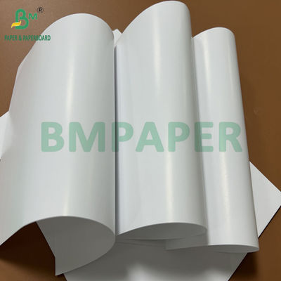 8.5 x 17 inç 70 gram 80 gram Offset Baskı Broşürler için Tek Taraflı Kaplı Sanat Kağıdı