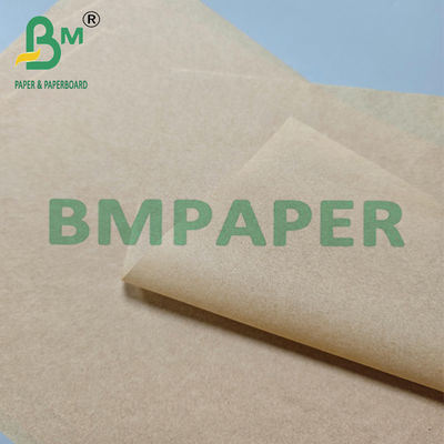 Yağlı gıda ambalajı için 30gm 35gm komposta edilebilir beyazlatılmamış burger kağıdı