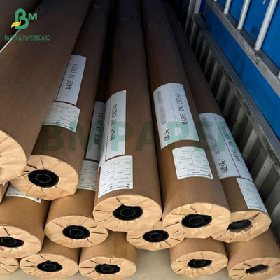 40g - 80g Tekstil desenleri için Beyaz Plotter Marker Kağıt Rulolar 72 "genişlik X 400 metre uzunluk