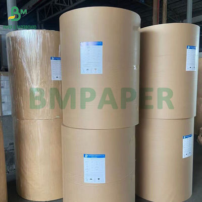 40GSM 50GSM 60GSM Çizgili Oluklu Kahverengi Kraft Kağıt Rulolar 750MM 1000MM