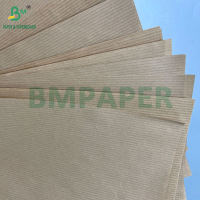 40GSM 50GSM 60GSM Çizgili Oluklu Kahverengi Kraft Kağıt Rulolar 750MM 1000MM