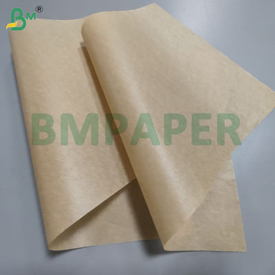 35gsm 38gsm Kahverengi Çift Taraflı Silikonlu Yağlı Kağıt Barbekü İçin 24 x 36 inç