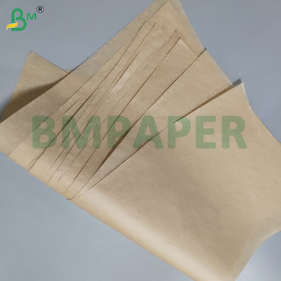 35gsm 38gsm Kahverengi Çift Taraflı Silikonlu Yağlı Kağıt Barbekü İçin 24 x 36 inç