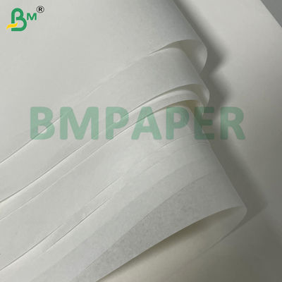 Gıda ambalajı için 38 gramlık, % 100 biyolojik olarak parçalanabilir, 1050 mm yağ dayanıklı beyaz peleaglio kağıdı