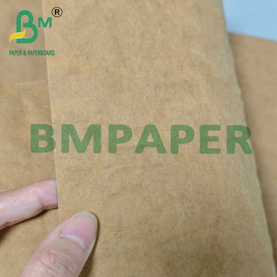 Doğal doku hediye paketleme için geri dönüştürülmüş yıkanmış kraft kağıt rulo