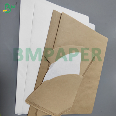 50gm Beyaz ve Kahverengi Kahve Filtre Kağıdı Damla Kahve Makinesi Tatsız
