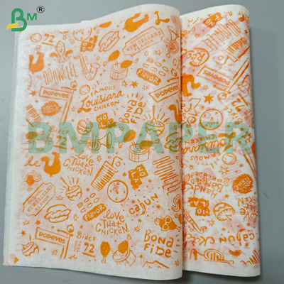Sandviç Sarması İçin 30Gsm Yağ Geçirmez Vaks Kağıdı Ruloları