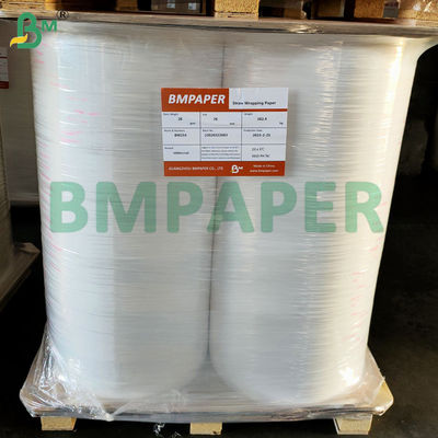 Beyaz diş çubuğu ambalaj kağıdı 24gm - 30gm kolay mühürlenmiş gıda kalitesi