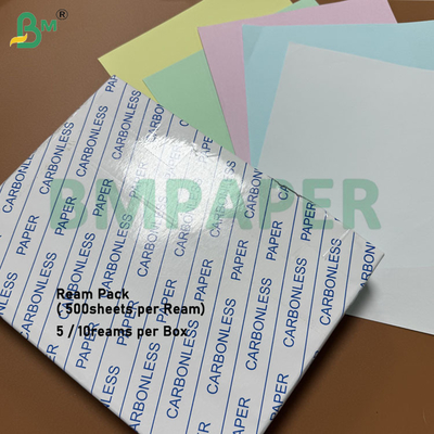 60gm 65gm Karbonsuz Kopya Kağıdı 8.5 X 11 inç CFB CF Kanarya Rengi CCP Kağıdı