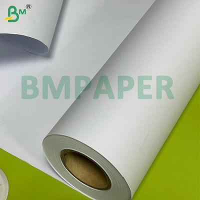 80gsm 610*50m Kaplamasız Beyaz İyi Mürekkep Emme CAD Çizici Kağıdı