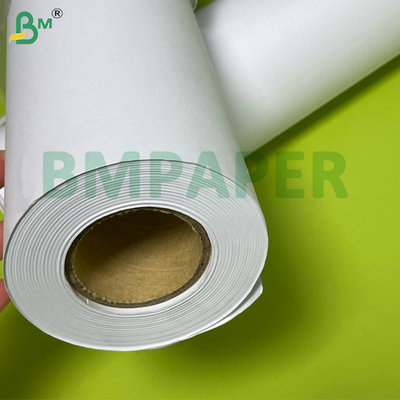80gsm 610*50m Kaplamasız Beyaz İyi Mürekkep Emme CAD Çizici Kağıdı