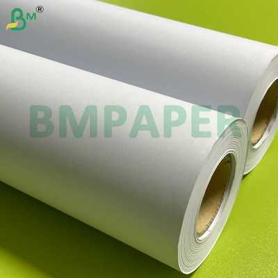 80gsm 610*50m Kaplamasız Beyaz İyi Mürekkep Emme CAD Çizici Kağıdı