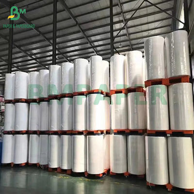 80GSM 90GSM Üst kaplamalı doğrudan termal kağıt kasaya kayıtlı rulolar 490MM