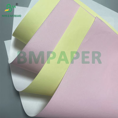 Top Face Pink Yellow Back Face White 70g 80g A4 Size Carbonless Paper