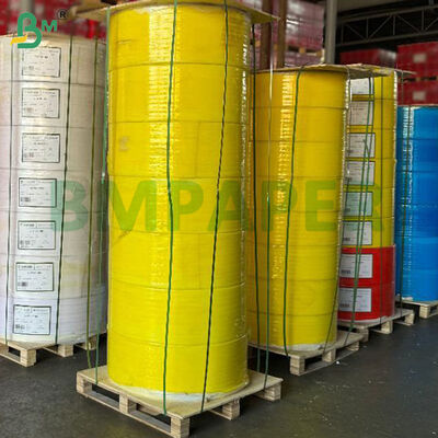 57gsm 60gsm NCR Karbonsuz Kağıt Ruloları 12 inç Rulolar, CB Beyaz CFB Mavi CF Canario