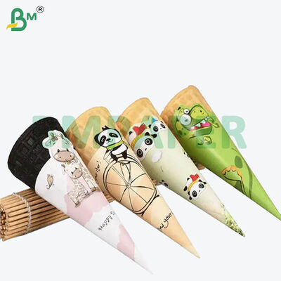 80g Gıda Sınıfı Beyaz Dondurma Külahı Ambalajı İçin Dondurma Kağıdı