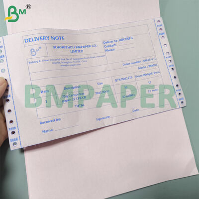 Normal 20lb Karbonsuz Kağıt 8,5" X 11" Çok Renkli NCR Kağıdı