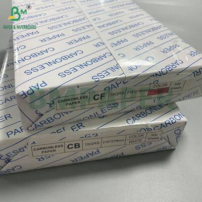 60GSM Bright White CB CF Carbonless Paper 216 x 279 mm for Laser Printing