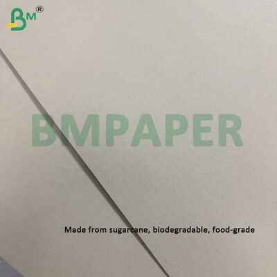 300gm Beyazlatılmamış Şeker Çalı Bagasse Pulp Kağıt Sayfası Biyolojik Bozulur Sertifikalı 787mm X 1092mm
