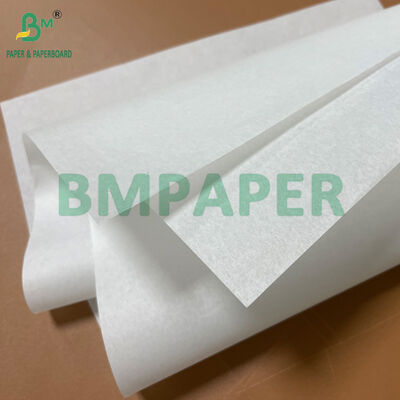 İyi Yumuşaklık 40GSM Jumbo Roll Greaseproof Kağıt Sandviç Sarma için Beyaz