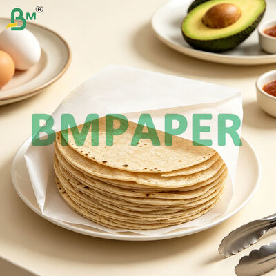 20gm 25gm Tortillalar için ince ayırıcı levhalar, gıda kalitesi tortilla ambalaj kağıdı soğan derisi kağıdı