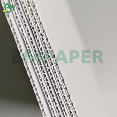 Kozmetik Kutusu için 80 + 80 + 80gsm 3 Katlı Beyaz Oluklu Mukavva
