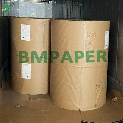 Doğal Kraft Cam Ara Katman Kağıdı Rulo 35 - 40gsm Küf Önleyici Ayırıcı Kağıt Otomotiv PV Kaplamalı Cam İçin