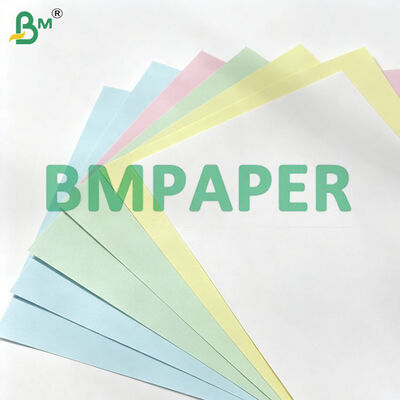 3-Bölüm Formu Karbonsuz Kağıt 8x11 ", Beyaz + Kanarya + Pembe, 5 Renk Seçenekleri